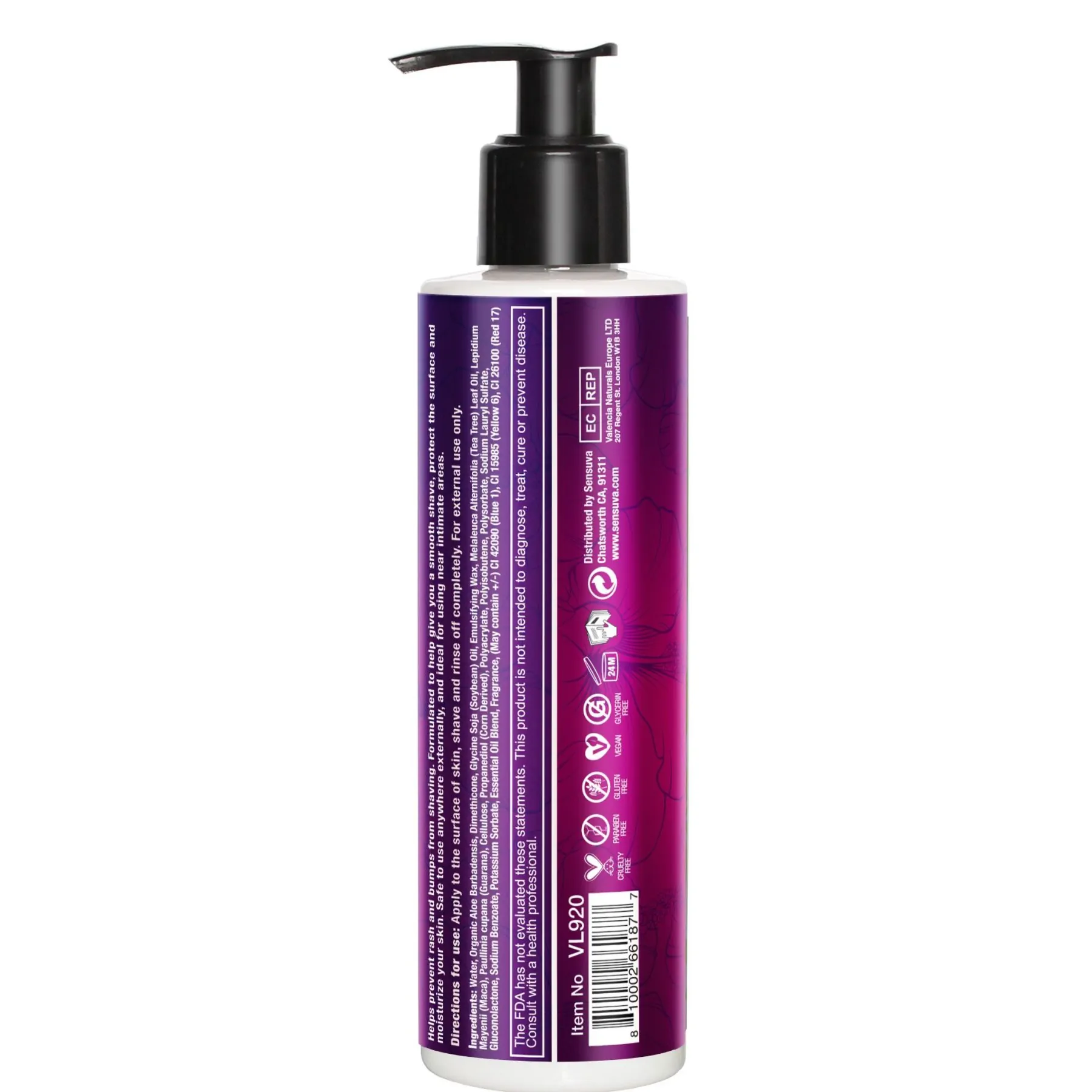 Крем для гоління Sensuva ELXYR Shaving Cream - Sweet Secrets (236 мл) 4 Крем для гоління Sensuva ELXYR Shaving Cream - Sweet Secrets (236 мл) - Зображення 2
