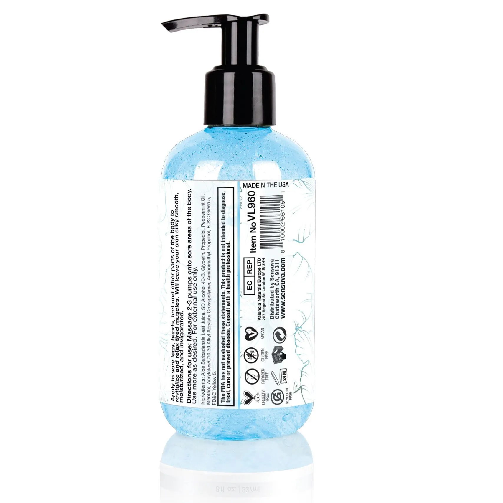 Гель для тіла Sensuva Body Gel - Peppermint (237 мл) 4 Гель для тіла Sensuva Body Gel - Peppermint (237 мл) - Зображення 2