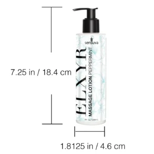 Лосьйон для масажу ніг та ступень Sensuva ELXYR Massage Lotion Peppermint (236 мл) - Зображення 3