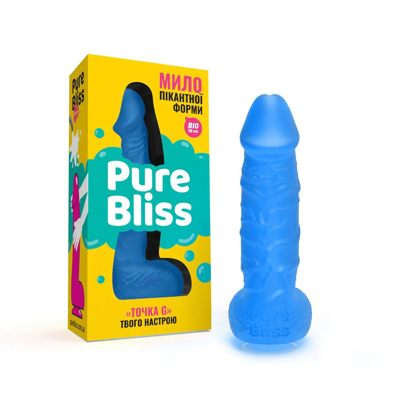 Крафтове мило-член із присоскою Pure Bliss натуральне 4 Крафтове мило-член із присоскою Pure Bliss натуральне - Зображення 2