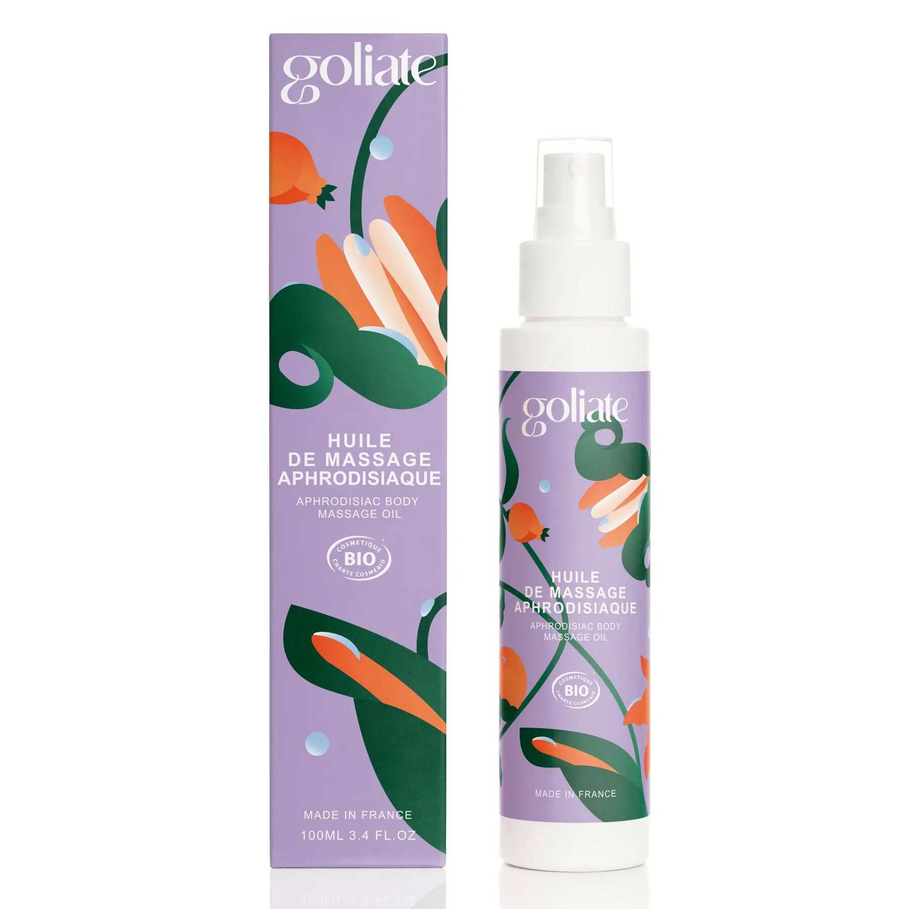 Масажна олія Goliate Huile De Massage Aphrodisiaque 100 мл, органічна, зігрівальний ефект 3 Масажна олія Goliate Huile De Massage Aphrodisiaque 100 мл, органічна, зігрівальний ефект