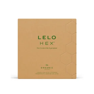Презервативи LELO HEX Condoms Organic 36 Pack, тонкі та суперміцні