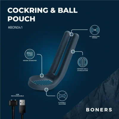Зображення Ерекційне кільце Boners Cockring & Ball Stimulator