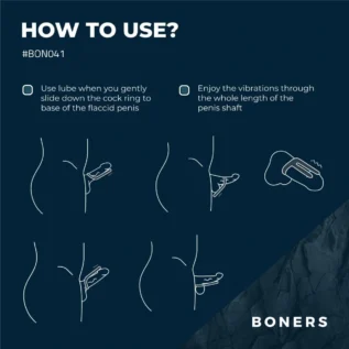 Ерекційне кільце Boners Cockring & Ball Stimulator 27 Зображення Ерекційне кільце Boners Cockring & Ball Stimulator