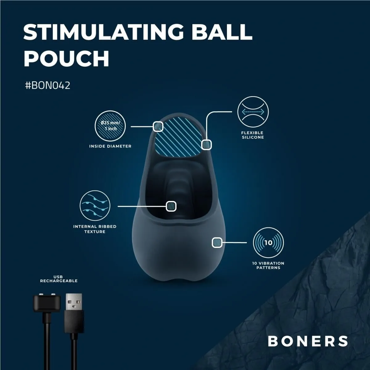 Ерекційне кільце Boners Stimulating Ball Pouch 15 Ерекційне кільце Boners Stimulating Ball Pouch - Зображення 13