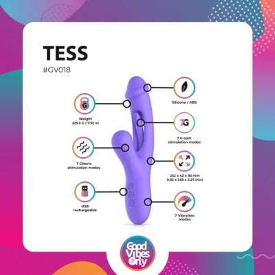 Зображення Вібратор-кролик Good Vibes Only - Tess Rabbit Vibrator with G-Spot Stimulator