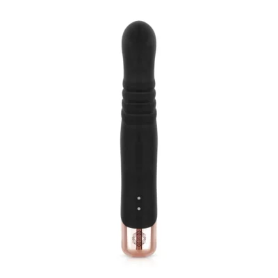 Зображення Вібратор-кролик Rosy Gold - Rabbit Vibrator with thrusting function - Black