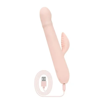 Зображення Вібратор-кролик Good Vibes Only - SHAI Thrusting Vibrator Soft Silicone - Pink