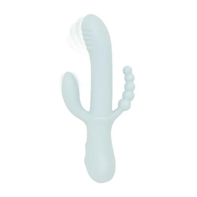 Вібратор-кролик Good Vibes Only - SAGE Triple Stimulation Vibe Soft Silicone - Blue