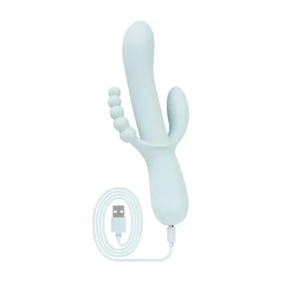 Зображення Вібратор-кролик Good Vibes Only - SAGE Triple Stimulation Vibe Soft Silicone - Blue