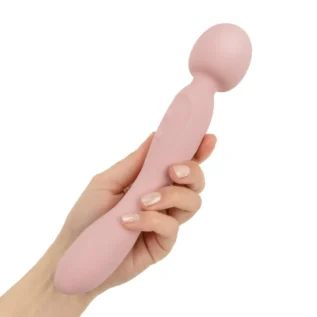 Зображення Вібромасажер Good Vibes Only - SIMI Double-Sided Wand Vibrator Soft Silicone - Pink