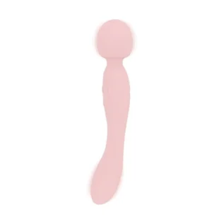 Alternative view of Вібромасажер Good Vibes Only - SIMI Double-Sided Wand Vibrator Soft Silicone - Pink