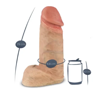 Фалоімітатор SilexD Premium Real Skin Flesh (11in MODEL 1), без коробки 9 Зображення Фалоімітатор SilexD Premium Real Skin Flesh (11in MODEL 1), без коробки