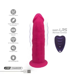Фалоімітатор з вібрацією SilexD Henry Vibro Pink (MODEL 2 size 7in) + LRS, діаметр 4,4 см 18 Зображення Фалоімітатор з вібрацією SilexD Henry Vibro Pink (MODEL 2 size 7in) + LRS, діаметр 4,4 см