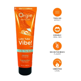 Зображення Вібролубрикант Orgie Lube Tube Vibe! Sex On The Beach 100 мл