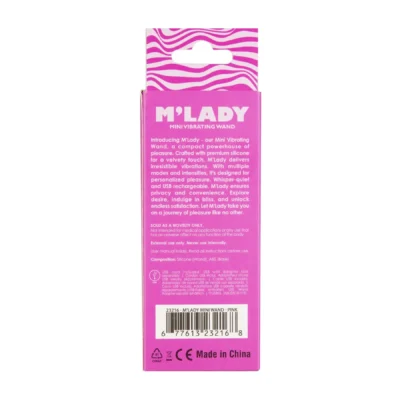 Зображення Вібромасажер M’Lady Mini Vibrating Wand Pink
