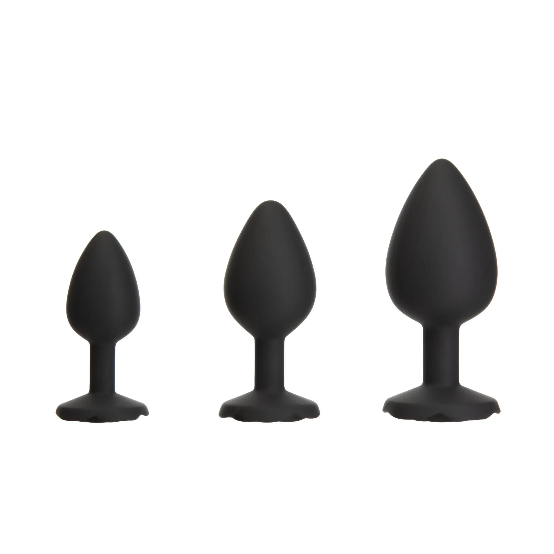 Набір силіконових анальних пробок BMS Roses Til’ Dawn Silicone Anal Plug Kit Starter Kit Black 3 Набір силіконових анальних пробок BMS Roses Til’ Dawn Silicone Anal Plug Kit Starter Kit Black