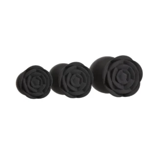 Alternative view of Набір силіконових анальних пробок BMS Roses Til’ Dawn Silicone Anal Plug Kit Starter Kit Black
