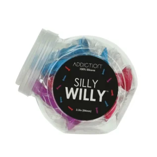 Зображення Набір фалоімітаторів ADDICTION Silly Willy 3.3” Silicone Dildo, 3 кольори, 12 шт