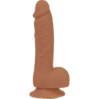 Alternative view of Фалоімітатор ADDICTION Steven 7.5" Silicone Dong Caramel, віброкуля в подарунок