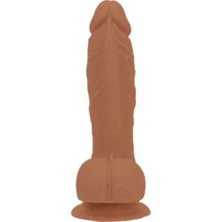 Зображення Фалоімітатор ADDICTION Steven 7.5" Silicone Dong Caramel, віброкуля в подарунок