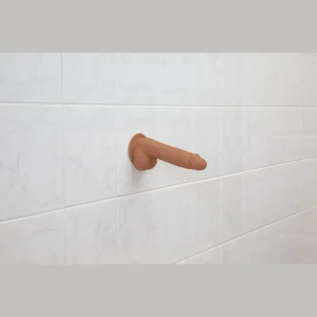 Зображення Фалоімітатор ADDICTION Steven 7.5" Silicone Dong Caramel, віброкуля в подарунок