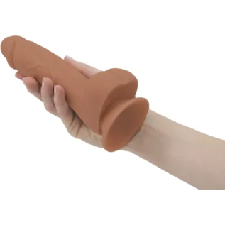 Зображення Фалоімітатор ADDICTION Steven 7.5" Silicone Dong Caramel, віброкуля в подарунок
