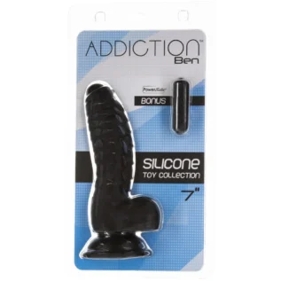 Фалоімітатор ADDICTION Ben 7" Dildo With Balls Black, віброкуля в подарунок 12 Фалоімітатор ADDICTION Ben 7" Dildo With Balls Black, віброкуля в подарунок - Зображення 5