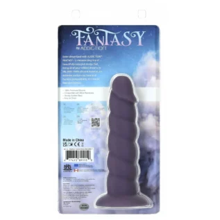 Зображення Фалоімітатор Fantasy by Addiction Unicorn Dildo 7” Purple, віброкуля в подарунок