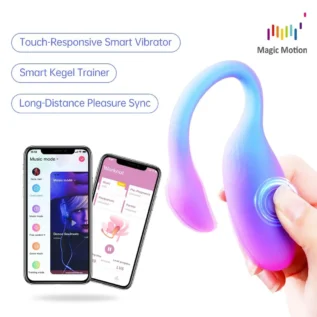 Зображення Смарт-віброяйце Magic Motion Flamingo Max Blue 2 в 1: віброяйце та тренажер Кегеля, 10 режимів