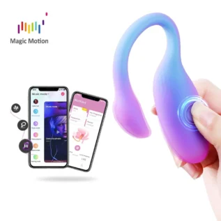 Зображення Смарт-віброяйце Magic Motion Flamingo Max Blue 2 в 1: віброяйце та тренажер Кегеля, 10 режимів
