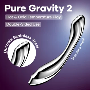 Зображення Металевий дилдо Satisfyer Pure Gravity 2