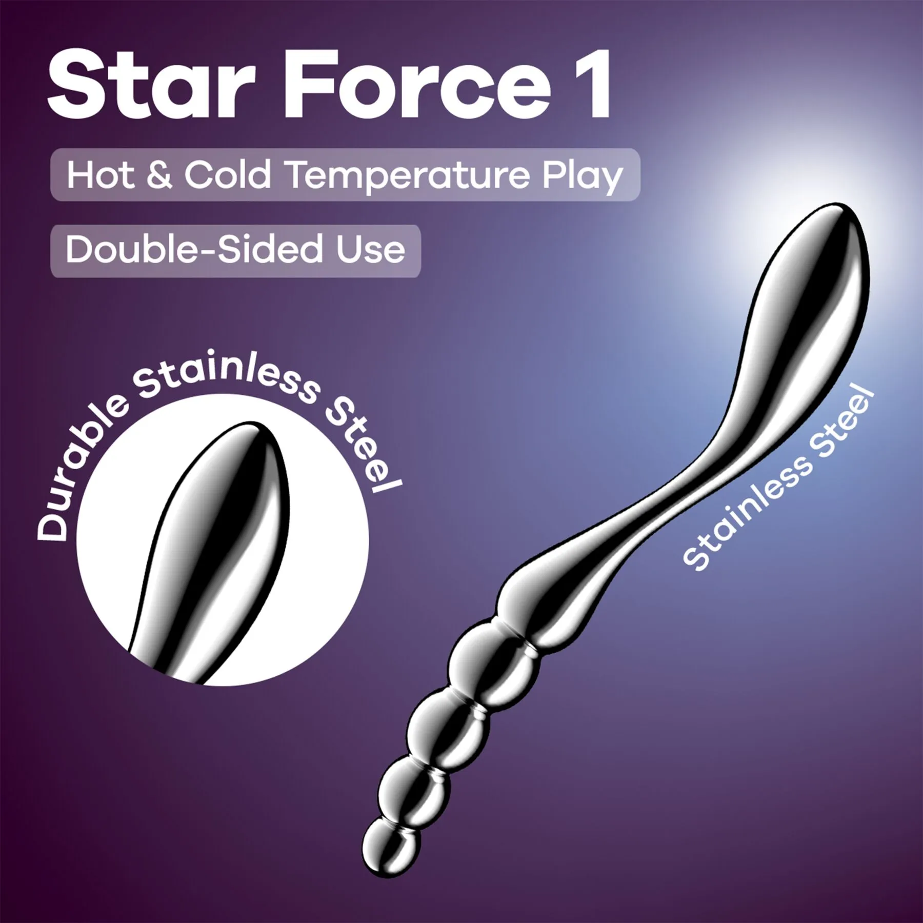 Металевий дилдо Satisfyer Star Force 1 8 Металевий дилдо Satisfyer Star Force 1 - Зображення 6