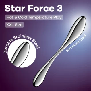 Металевий дилдо Satisfyer Star Force 3 13 Зображення Металевий дилдо Satisfyer Star Force 3