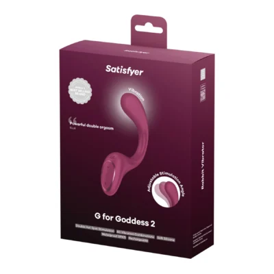 Зображення Вагінально-кліторальний вібратор Satisfyer G for Goddess 2 Wine Red, 2 мотори