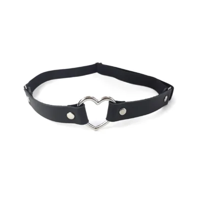 Alternative view of Гартер на ногу Серце з натуральної шкіри Art of Sex - Terri, колір Чорний