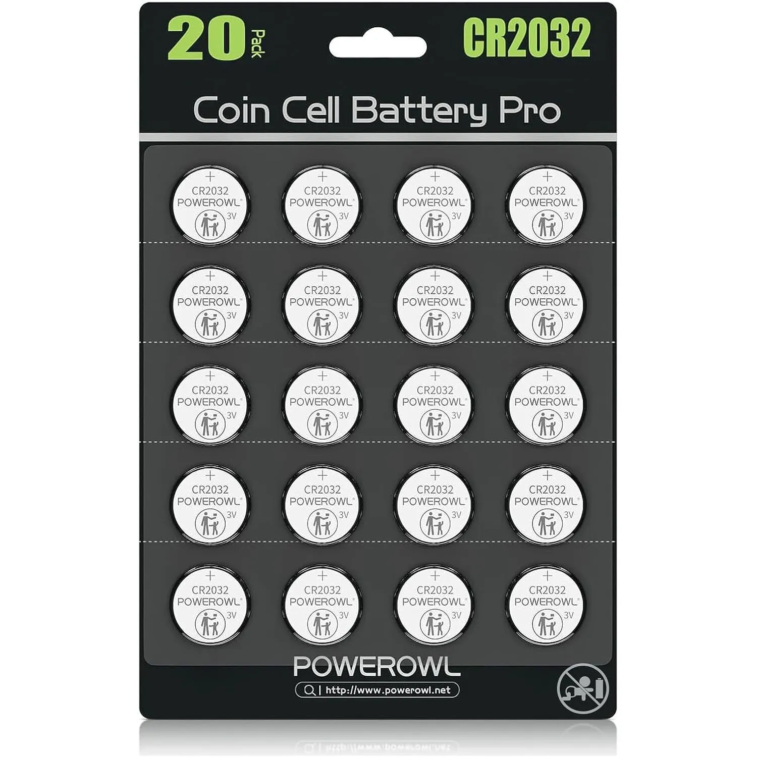Батарейка POWEROWL CR2032 4 Батарейка POWEROWL CR2032 - Зображення 2