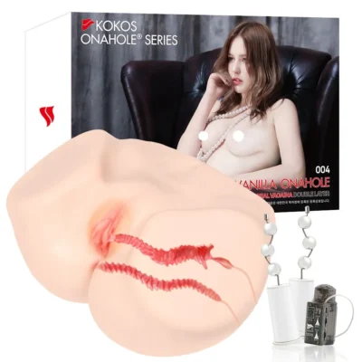Мастурбатор Kokos 004 Vailla ONAHOLE Real Vagina 2WayPlus з вібрацією та масажем