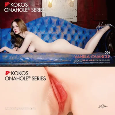 Зображення Мастурбатор Kokos 004 Vailla ONAHOLE Real Hips 2WayPlus з вібрацією та масажем