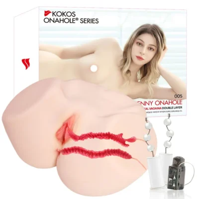 Мастурбатор Kokos 005 Jenny ONAHOLE Real Vagina 2WayPlus з вібрацією та масажем