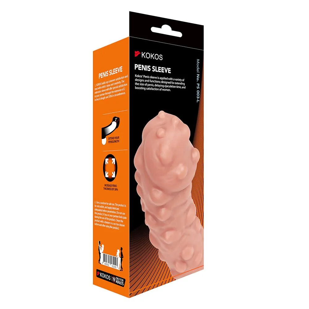 Насадка на член Kokos Penis Sleeve PS 003 L 5 Насадка на член Kokos Penis Sleeve PS 003 L - Зображення 3