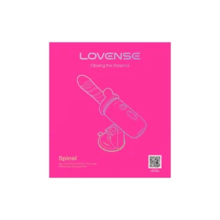Зображення Смарт-міні секс-машина Lovense Spinel імітація фрикцій, підігрів, 3 насадки, на присосці
