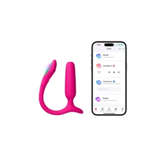 Анальна смарт-вібропробка Lovense Lush Anal, дуже потужна, LED-підсвічування - Зображення 4