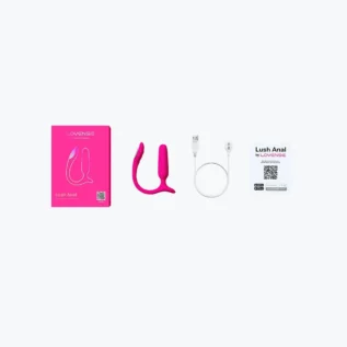 Анальна смарт-вібропробка Lovense Lush Anal, дуже потужна, LED-підсвічування - Зображення 5