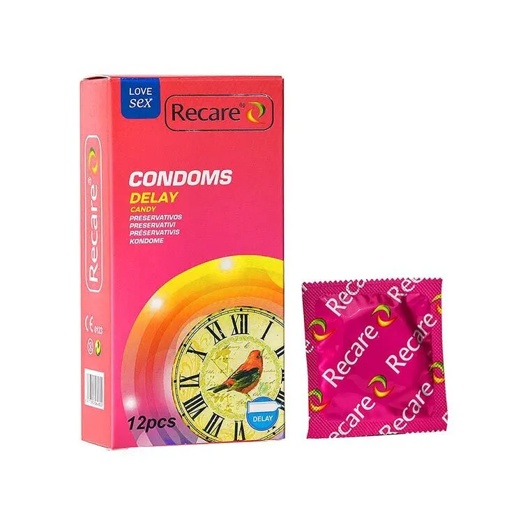 Презервативи Recare Delay Candy Condoms 12 шт, пролонгувальний ефект, цукерковий аромат 3 Презервативи Recare Delay Candy Condoms 12 шт, пролонгувальний ефект, цукерковий аромат