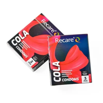 Презервативи Holographic Recare Cola Dotted&Ribbed Condoms 3 шт, з пухирцями і ребрами, аромат: Кола 10 Зображення Презервативи Holographic Recare Cola Dotted&Ribbed Condoms 3 шт, з пухирцями і ребрами, аромат: Кола