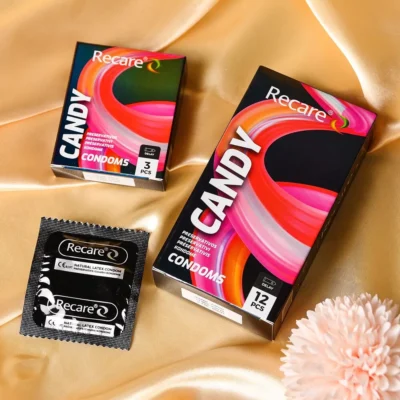 Зображення Презервативи Holographic Recare Delay Candy Condoms 3 шт, пролонгувальний ефект, цукерковий аромат