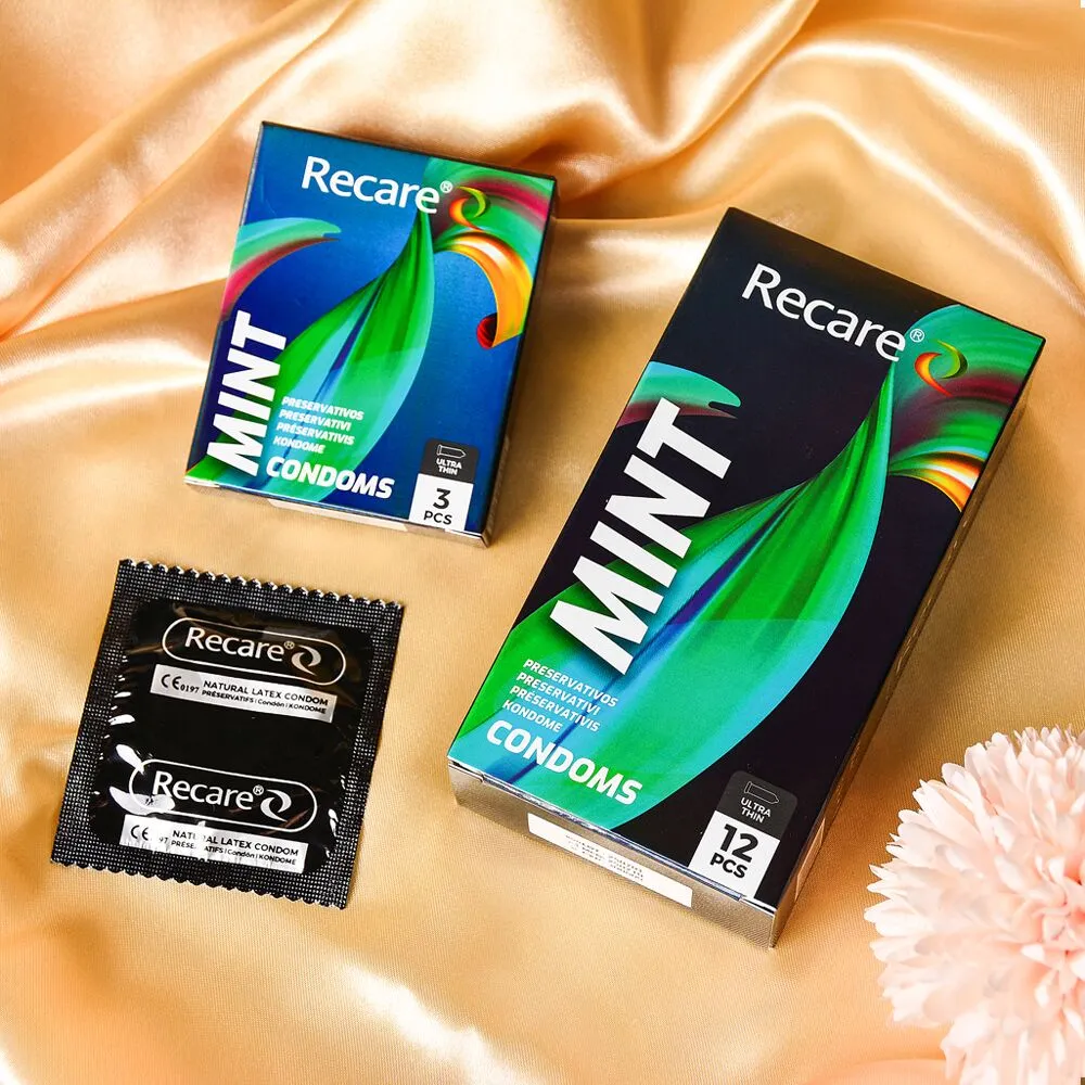 Презервативи Holographic Recare Ultra Thin Mint Condoms 3шт, ультратонкі, аромат: м'ята 7 Презервативи Holographic Recare Ultra Thin Mint Condoms 3шт, ультратонкі, аромат: м'ята - Зображення 5