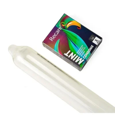 Презервативи Holographic Recare Ultra Thin Mint Condoms 3шт, ультратонкі, аромат: м'ята 12 Зображення Презервативи Holographic Recare Ultra Thin Mint Condoms 3шт, ультратонкі, аромат: м'ята