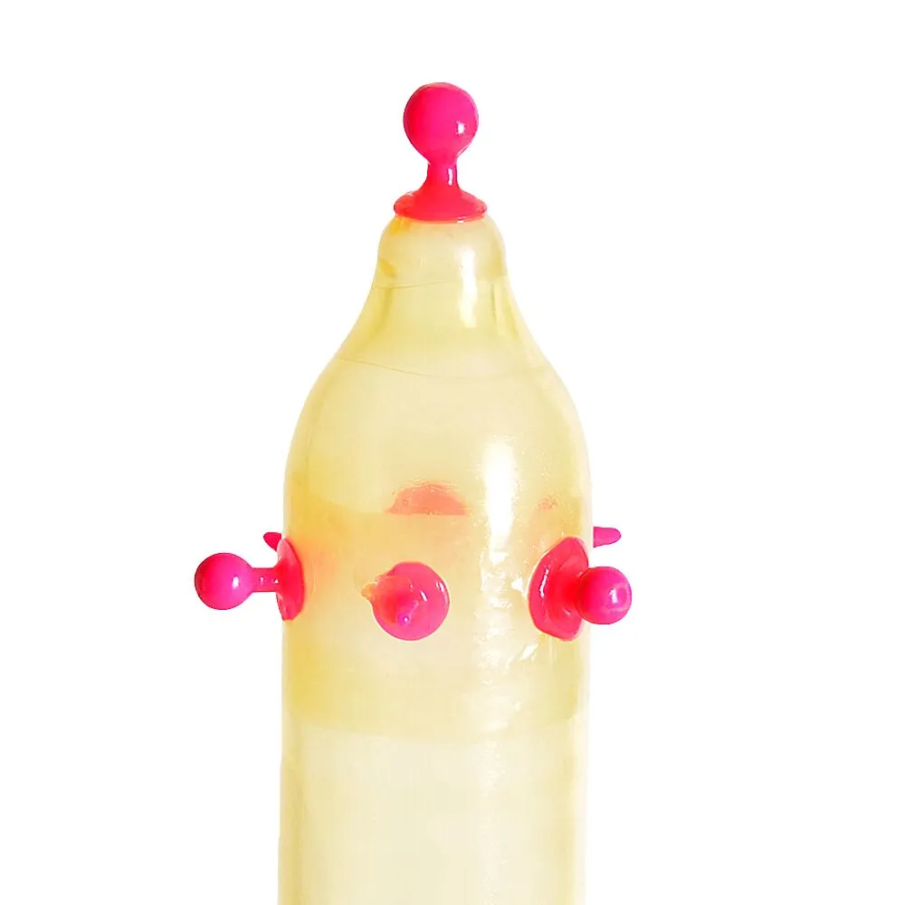 Презерватив Recare Pink Monster Spike Condom (презерватив з кульками та вусиками) 4 Презерватив Recare Pink Monster Spike Condom (презерватив з кульками та вусиками) - Зображення 2